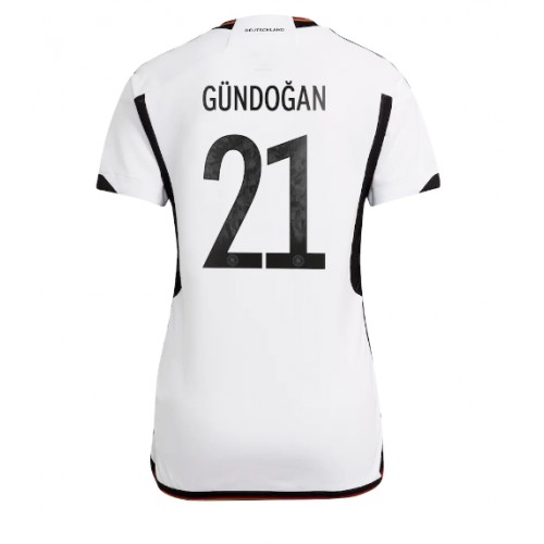 Maillot de foot Allemagne Ilkay Gundogan #21 Domicile Femmes Monde 2022 Manches Courte